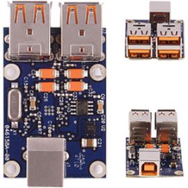 4-PORT USB HUB, OEM MODULE, SINGLE UNIT