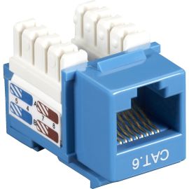 Black Box CAT6 Value Line Keystone Jack, Blue, 10-Pack