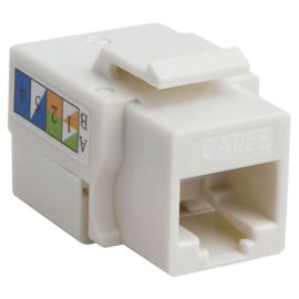 4XEM Cat5e RJ45 Keystone Jack UTP 110-Type (White)