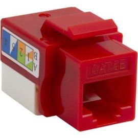 4XEM Cat5e RJ45 Keystone Jack UTP 110-Type (Red)