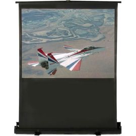 HAMILTONBUHL 60IN DIAG. (30X53) PORTABLE FLOOR RISING SCREEN, HDTV FORMAT, MATTE