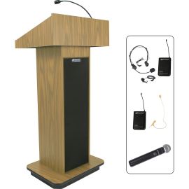 EXECUTIVE COLUMN LECTERN - WIRELESS - OK