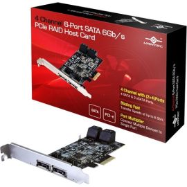 Vantec 4 Channel 6-Port SATA 6Gb/s PCIe RAID Host Card