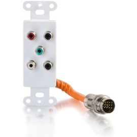 RAPIDRUN 5 RCA WALLPLATE-WHT MF