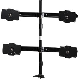 Amer Mounts Grommet Based Quad Monitor Mount for four 24