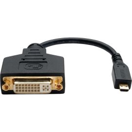 Eaton Tripp Lite Series Micro HDMI (Type D) to DVI-D Adapter (M/F), 6-in. (15.24 cm)