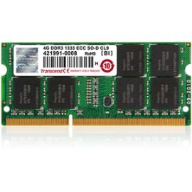 Transcend 4GB DDR3 1333 ECC-SO-DIMM CL9 2Rx8