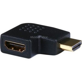 MONOPRICE HDMI RIGHT ANGLE PORT SAVER ADAPTER (MALE TO FEMALE) - 270 DEGREE - VE