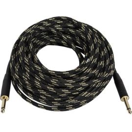 T/S (1/4 )MALE CABLE - BLACK & GOLD 50FT