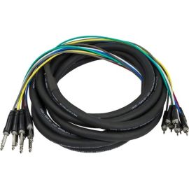 TS (M) - RCA (M) SNAKE CABLE - 6M,8 CHAN