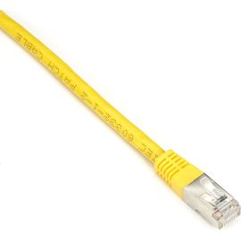 Black Box CAT6 250-MHz Stranded Patch Cable Slim Molded Boot - S/FTP, CM PVC, Yellow, 1FT