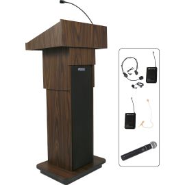 EXECUTIVE ADJ COLUMN LECTERN - WRLS -WT