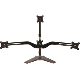 Amer Mounts Stand Base Quad Monitor Mount. One Over Three. Up to 24