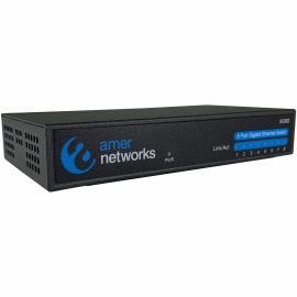 Amer Networks 8 Port 10/100/1000Mbps Gigabit Ethernet Desktop Switch SG8D