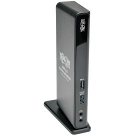 Tripp Lite by Eaton USB 3.0 Laptop Dual Head Dock Station HDMI DVI Video Audio USB RJ45 Ethernet