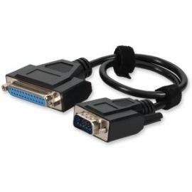 ADDON DB25/DB-9 F/M 30CM (1.0FT) BLACK ADAPTER CABLE