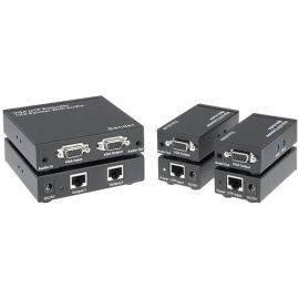 VGA 1X2 EXTENDER OVER CAT5E/6 WITH AUDIO