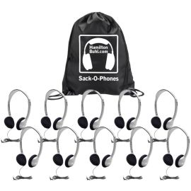 10 HA2 HEADSETS IN A CARRY BAG