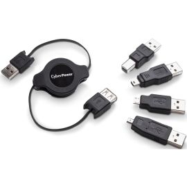 CyberPower CPUSB3RTKIT Retractable USB 2.0 Cable Kit