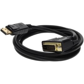 ADDON 5 PACK OF 10FT DISPLAYPORT MALE TO DVI-D DUAL LINK (24+1 PIN) MALE BLACK A