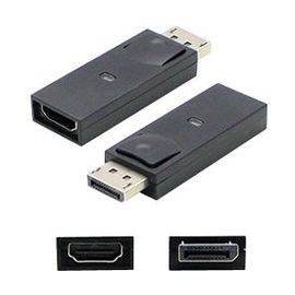 ADDON 5 PACK OF DISPLAYPORT MALE TO HDMI FEMALE BLACK ADAPTER, 3 YEARS WARRANTY