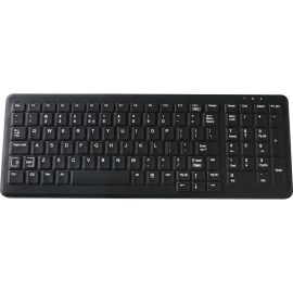 CLEANABLE SEALED BLACK KEYBOARD; 103 KEY WITHSTANDS HOSPITAL GRADE CLEANERS AND