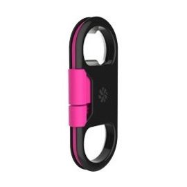 MICRO-USB + BOTTLE OPENER (BLACK/PINK)