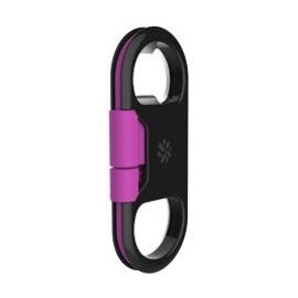 MICRO-USB + BOTTLE OPENER (BLACK/PURPLE)