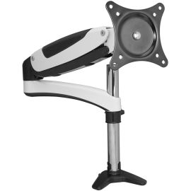 Full-Motion Easy Access Single Monitor Desk Mount - White