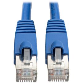 Eaton Tripp Lite Series Cat6a 10G Snagless Shielded STP Ethernet Cable (RJ45 M/M), PoE, Blue, 3 ft. (0.91 m)