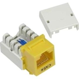 CAT6 KEYSTONE JACK 110 TYPE YELLOW