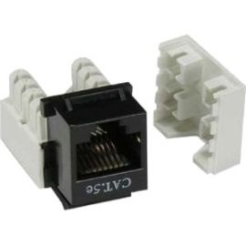 CAT 5E KEYSTONE JACK 110 TYPE BLACK