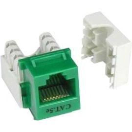 CAT5E KEYSTONE JACK 110 TYPE GREEN