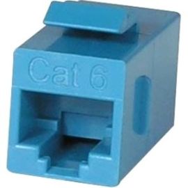 CAT6 RJ45 KEYSTONE IN-LINE COUPLER, BLU