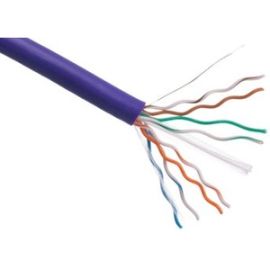 Axiom CAT6 23AWG 4-Pair Solid Conductor 550MHz Bulk Cable Spool 1000FT (Purple)