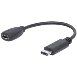 Manhattan Hi-Speed USB 2.0 C Male to Micro-B Female Device Cable, 6