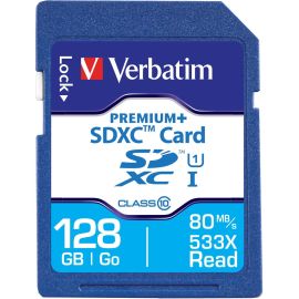 Verbatim 128GB PremiumPlus 533X SDXC Memory Card, UHS-I Class 10