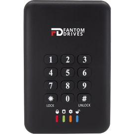 Fantom Drives 500GB Encrypted Hard Drive - DataShield - 256-Bit AES Hardware Encryption Military Grade, USB 3, DSH500