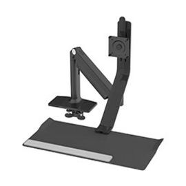 QUICKSTAND LITE - DUAL DISPLAYS, WIDE 27IN CROSSBAR, ADJUSTABLE SIT-STAND DESK/W