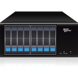 SANS DIGITAL MOBILESTOR MS28X6G - 8 BAY 2.5 TOWER SAS / SSD / SATA TO 2 X MINI-S