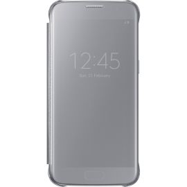 Samsung S-View Carrying Case (Flip) Smartphone - Clear Silver