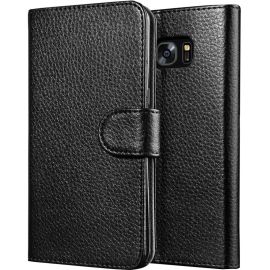 I-BLASON SAMSUNG GALAXY S7 EDGE SYNTHETIC WALLET CASE - BLACK