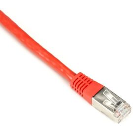 Black Box CAT6 250-MHz Stranded Patch Cable Slim Molded Boot - S/FTP, CM PVC, Red, 2FT