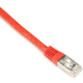 Black Box CAT6 250-MHz Stranded Patch Cable Slim Molded Boot - S/FTP, CM PVC, Red, 5FT