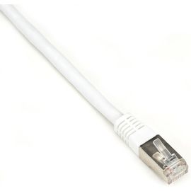 Black Box CAT6 250-MHz Stranded Patch Cable Slim Molded Boot - S/FTP, CM PVC, White, 2FT