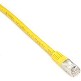 Black Box CAT6 250-MHz Stranded Patch Cable Slim Molded Boot - S/FTP, CM PVC, Yellow, 2FT