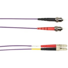 Black Box 5-m, ST-LC, 62.5-Micron, Multimode, PVC, Violet Fiber Optic Cable