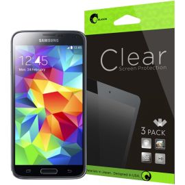 GALAXY S5 TEMPERED GLASS SCREEN - CLEAR