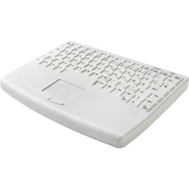 CLEANABLE SEALED BLACK WIRELESS KEYBOARD; 82 KEY W/ CENTER TOUCHPADHOSPITAL GRAD