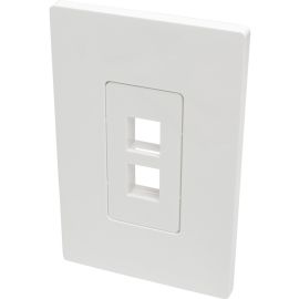 Tripp Lite by Eaton Single-Gang 2-Port Wall Plate Keystone Cat5/6 USB HDMI Dport RCA